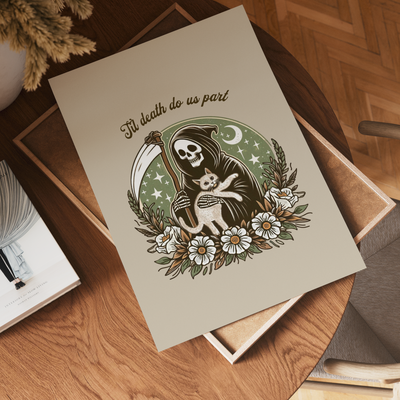 Til death do us part wall art print