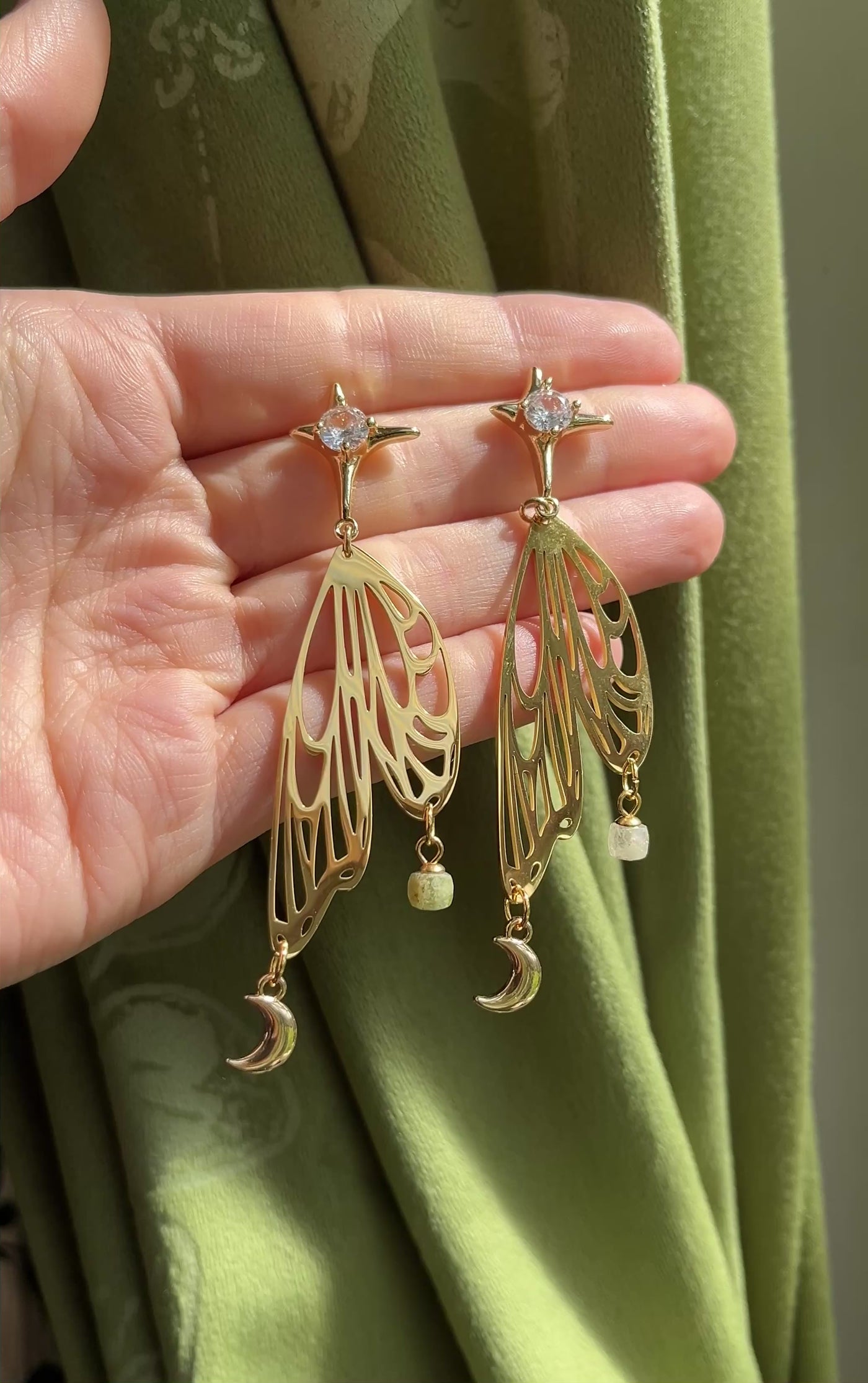 Dreamer fairy wing earrings