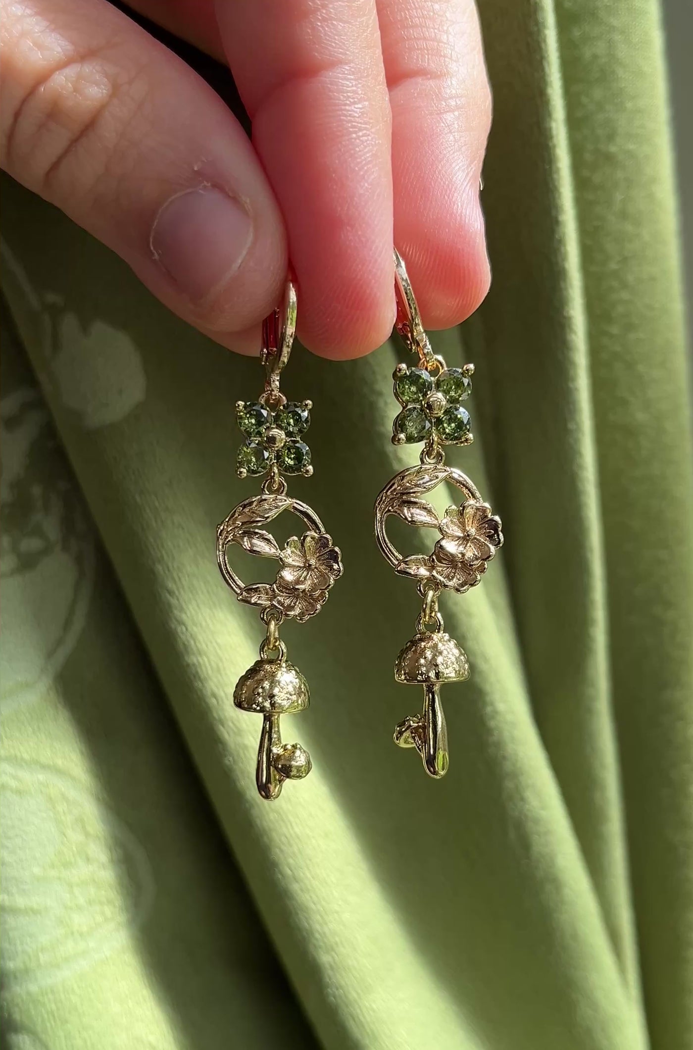 Garden Mushroom Earrings