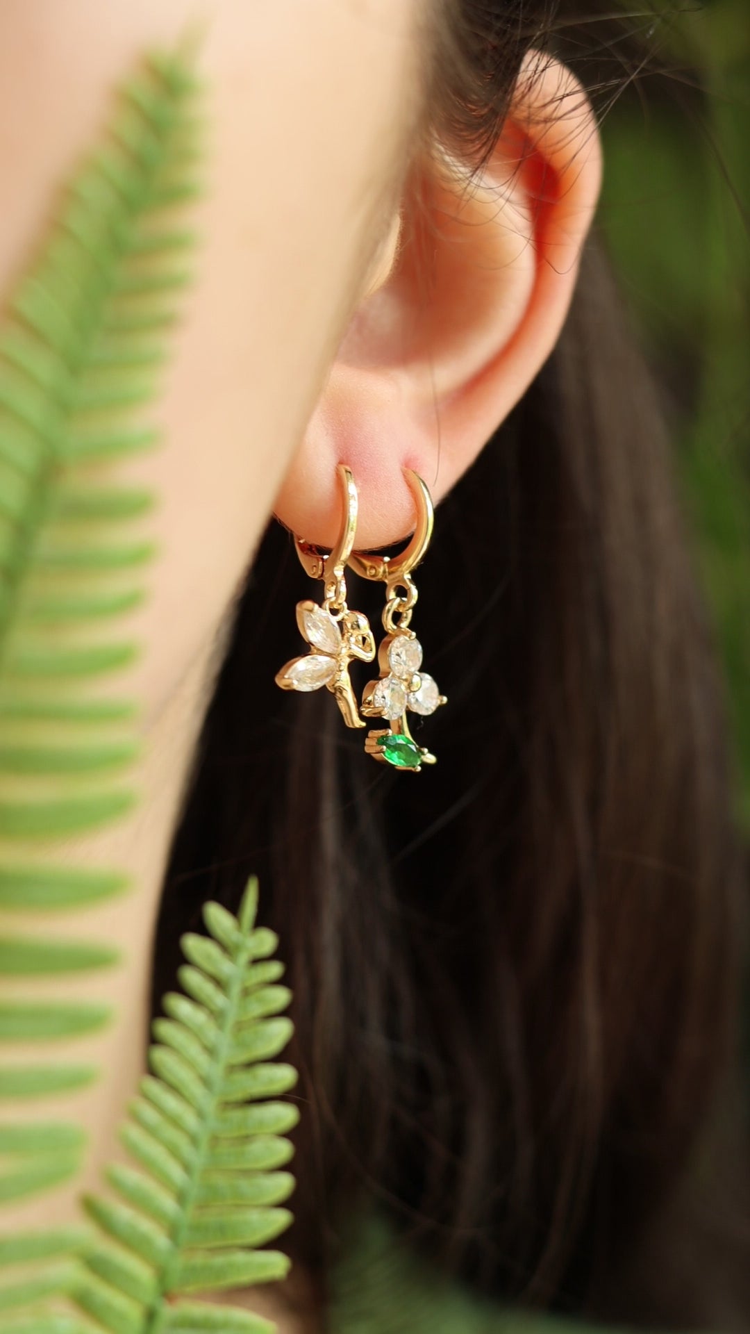 Fairy flower earrings set