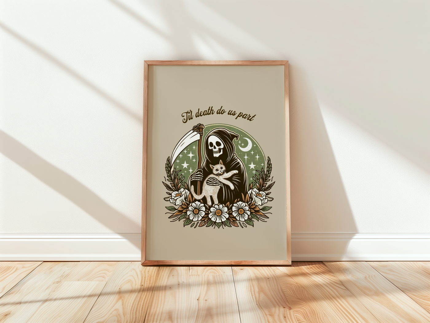 Til death do us part wall art print